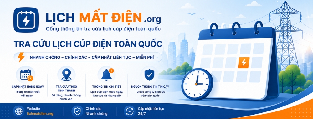 Lịch cúp điện